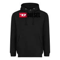 Black Diesel Heavyweight Hoodie - linhVisuals