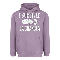 Lavender I survived la chancla Heavyweight Hoodie - linhVisuals