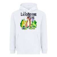 White land before time pastel dinosaur friends Heavyweight Hoodie - linhVisuals