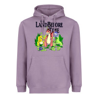 Lavender land before time pastel dinosaur friends Heavyweight Hoodie - linhVisuals