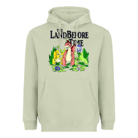 Matcha land before time pastel dinosaur friends Heavyweight Hoodie - linhVisuals