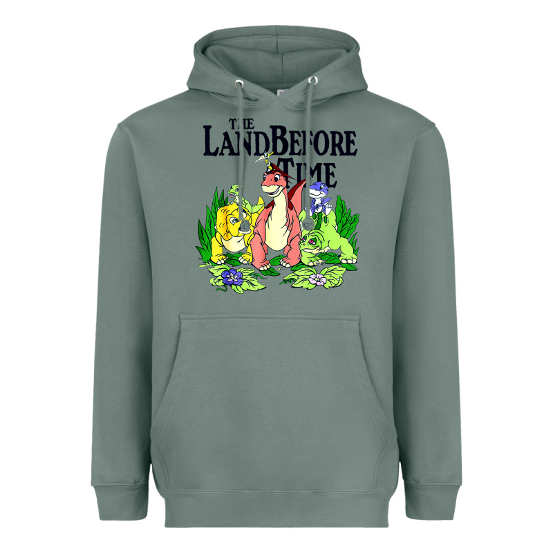 Land Before Time Pastel Dinosaur Friends Heavyweight Hoodie by linhVisuals | Teevron