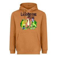 Meerkat land before time pastel dinosaur friends Heavyweight Hoodie - linhVisuals