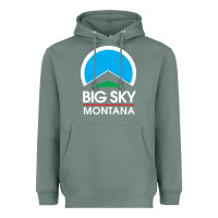 Sage big sky montana Heavyweight Hoodie - linhVisuals
