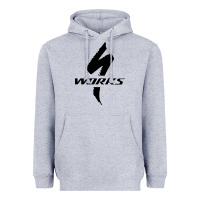 Heather Grey Specialized Bikes Bicycle Heavyweight Hoodie - linhVisuals