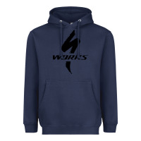 Navy Specialized Bikes Bicycle Heavyweight Hoodie - linhVisuals