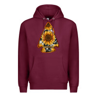 Burgundy sunflower arrowhead Premium Hoodie - Jasminsmagicworld