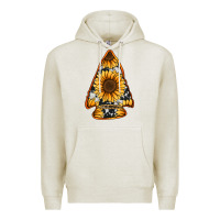 Oatmeal Heather sunflower arrowhead Premium Hoodie - Jasminsmagicworld