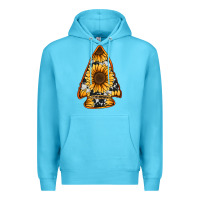Ocean Blue sunflower arrowhead Premium Hoodie - Jasminsmagicworld