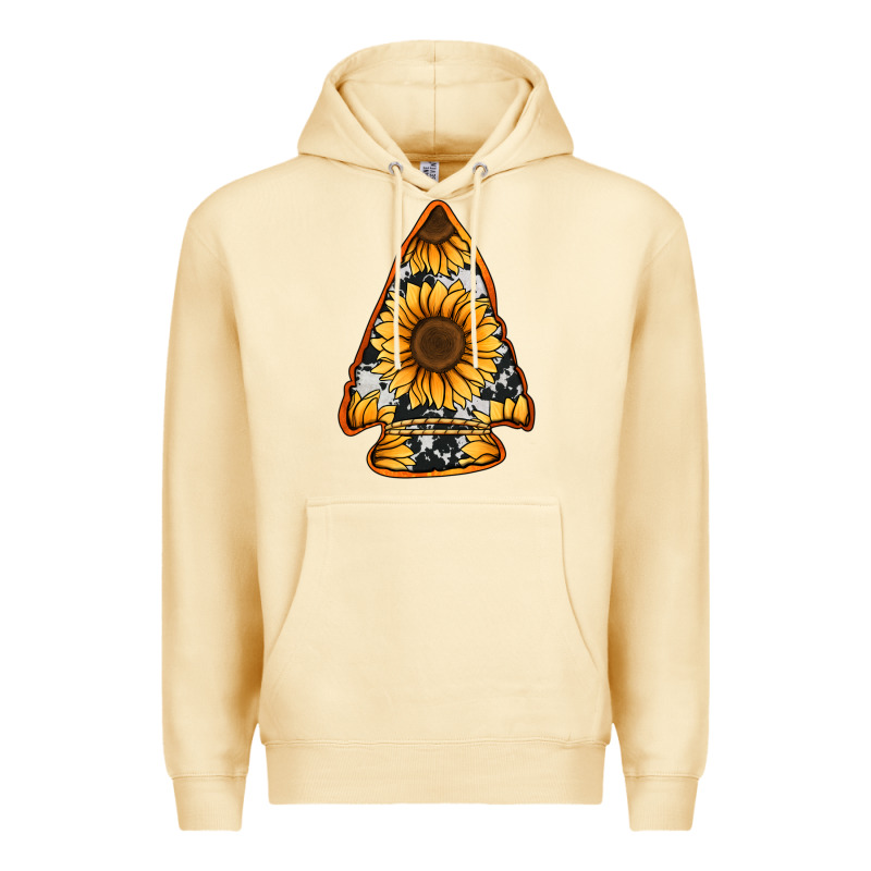 Sunflower Arrowhead Premium Hoodie by Jasminsmagicworld | Teevron