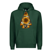 Sports Green sunflower arrowhead Premium Hoodie - Jasminsmagicworld