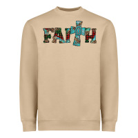 Mushroom faith christmas cross Heavyweight Sweatshirt - AdoDesignShop