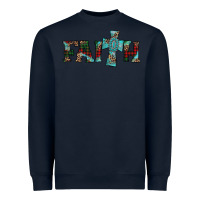 Navy faith christmas cross Heavyweight Sweatshirt - AdoDesignShop