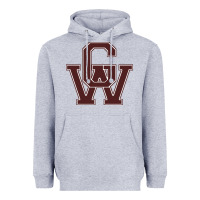 Heather Grey george washington high school Heavyweight Hoodie - linhVisuals