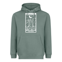 Sage mothman   the moon Heavyweight Hoodie - linhVisuals