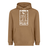 Toasted Coconut mothman   the moon Heavyweight Hoodie - linhVisuals