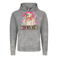 Cloud Rock Pink Believe Santa Christmas Vintage Hoodie - FaDigitalArtStudio