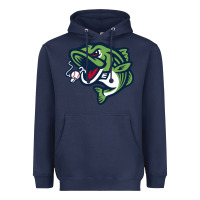 Navy gwinnett stripers Heavyweight Hoodie - linhVisuals