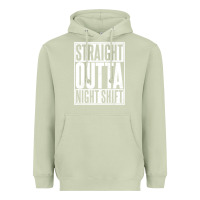 Matcha straight outta night shift Heavyweight Hoodie - linhVisuals
