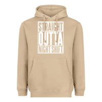 Mushroom straight outta night shift Heavyweight Hoodie - linhVisuals