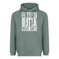 Sage straight outta night shift Heavyweight Hoodie - linhVisuals