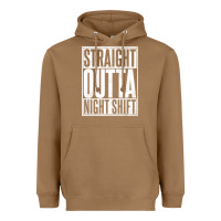 Toasted Coconut straight outta night shift Heavyweight Hoodie - linhVisuals