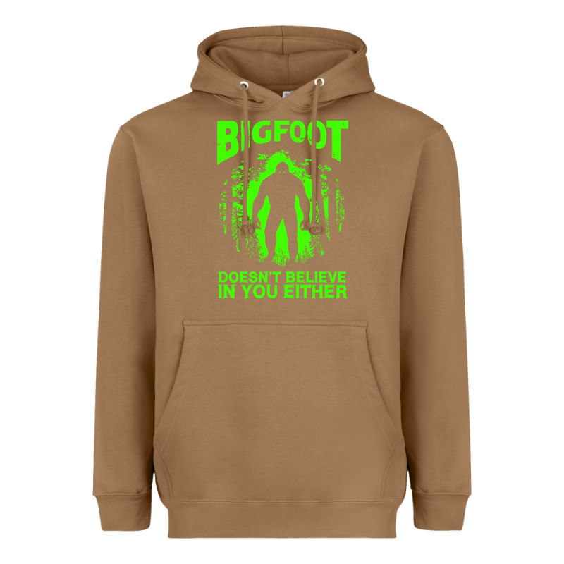 Bigfoot Believer T  Shirt Bigfoot Doesnt Believe In You Either T  Shir Heavyweight Hoodie by linhVisuals | Teevron