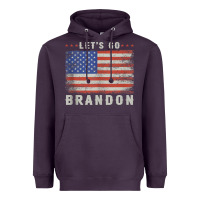 Let’s Go Brandon Funny Vintage American Flag Tank Top Heavyweight Hoodie | Teevron