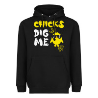 Black chicks dig me Heavyweight Hoodie - linhVisuals
