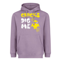 Lavender chicks dig me Heavyweight Hoodie - linhVisuals