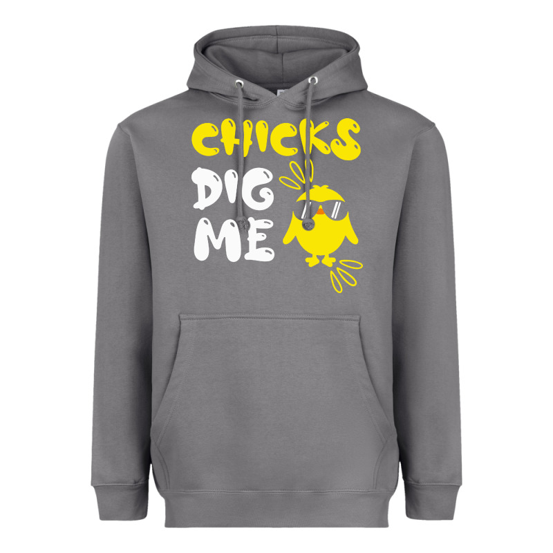 Chicks Dig Me Heavyweight Hoodie by linhVisuals | Teevron