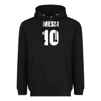 Black messi 10 Heavyweight Hoodie - linhVisuals