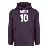 Plum messi 10 Heavyweight Hoodie - linhVisuals