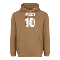 Toasted Coconut messi 10 Heavyweight Hoodie - linhVisuals