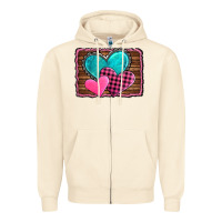 Sandshell valentine's day hearts turquoise heart Zipper Hoodie - AdoDesignShop