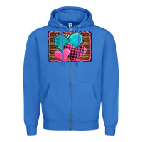 True Royal valentine's day hearts turquoise heart Zipper Hoodie - AdoDesignShop