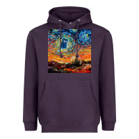 Plum van gogh never saw gallifrey Heavyweight Hoodie - linhVisuals
