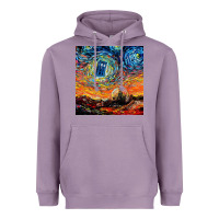 Lavender van gogh never saw gallifrey Heavyweight Hoodie - linhVisuals