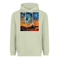 Matcha van gogh never saw gallifrey Heavyweight Hoodie - linhVisuals