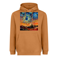 Meerkat van gogh never saw gallifrey Heavyweight Hoodie - linhVisuals