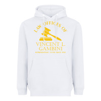 White vincent gambini law offices Heavyweight Hoodie - linhVisuals
