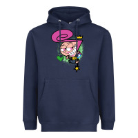 Navy wanda Heavyweight Hoodie - linhVisuals