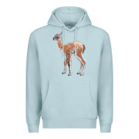 Blue Mist Guanaco Llama Baby Premium Hoodie - LillyAllenDesigns