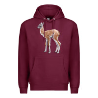 Burgundy Guanaco Llama Baby Premium Hoodie - LillyAllenDesigns