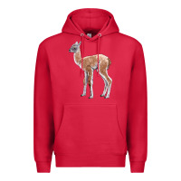 Cardinal Guanaco Llama Baby Premium Hoodie - LillyAllenDesigns