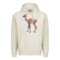 Oatmeal Heather Guanaco Llama Baby Premium Hoodie - LillyAllenDesigns
