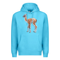 Ocean Blue Guanaco Llama Baby Premium Hoodie - LillyAllenDesigns