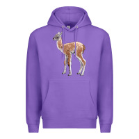 Purple Guanaco Llama Baby Premium Hoodie - LillyAllenDesigns