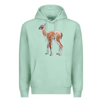 Seafoam Guanaco Llama Baby Premium Hoodie - LillyAllenDesigns