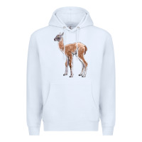 White Guanaco Llama Baby Premium Hoodie - LillyAllenDesigns
